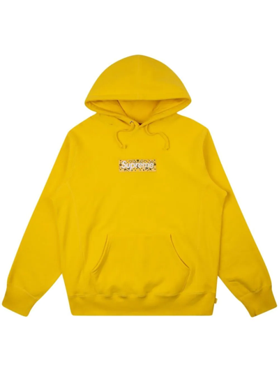 Supreme Bandana Box-logo Hoodie In Yellow | ModeSens