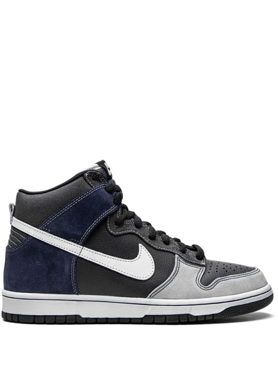 Shop Nike Dunk High Pro Sb "unfutura" Sneakers In Blue