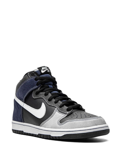 Shop Nike Dunk High Pro Sb "unfutura" Sneakers In Blue