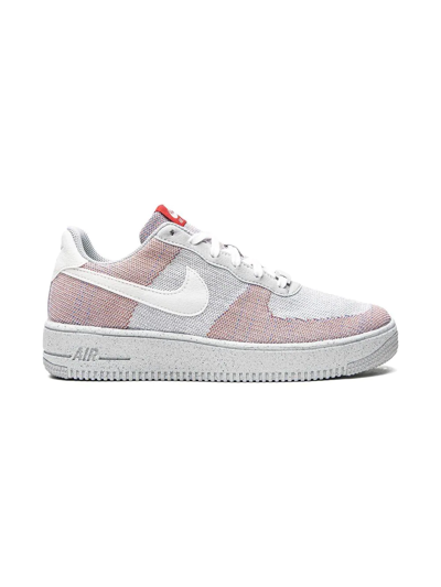 Nike Air Force 1 Crater Flyknit Sneakers In Grey