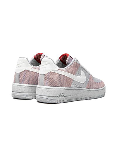 Nike Air Force 1 Crater Flyknit Sneakers In Grey