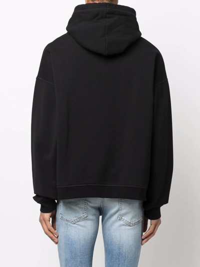 Dsquared2 Printed Viva Vegas Hoodie With Rhinestones In Black