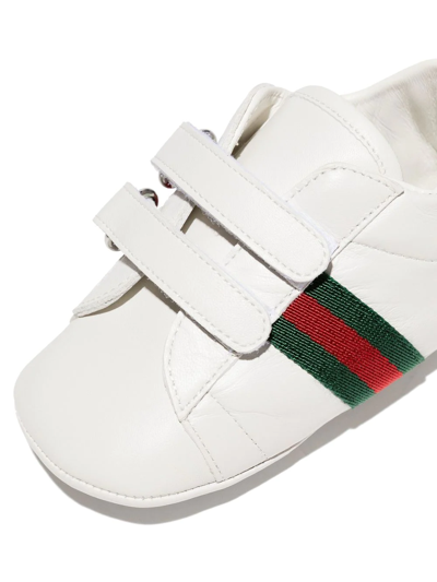 Shop Gucci Web-stripe Low-top Sneakers In White