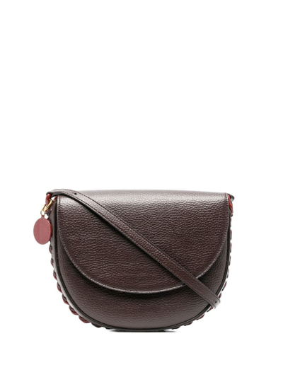 Shop Stella Mccartney Frayme Shoulder Bag In Brown