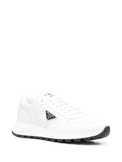 Shop Prada Prax 01 Re-nylon Sneakers In White