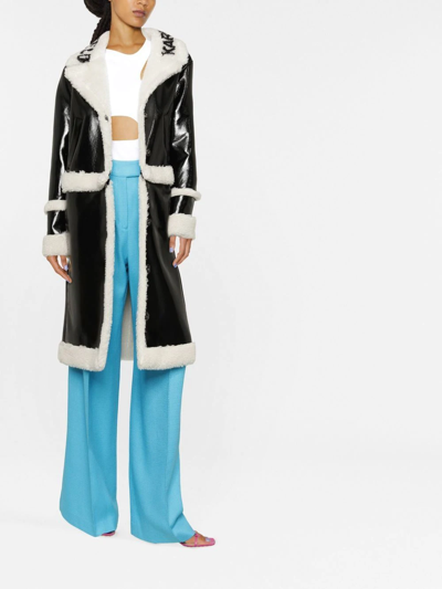 Shop Giuseppe Di Morabito High-waisted Palazzo Trousers In Blue