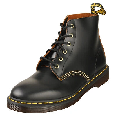 Pre-owned Dr. Martens' Dr. Martens 101 Arc Herren Black Stiefel Ankle