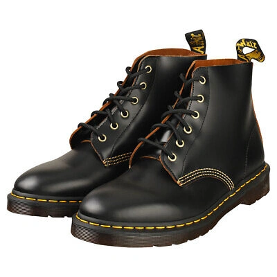 Pre-owned Dr. Martens' Dr. Martens 101 Arc Herren Black Stiefel Ankle