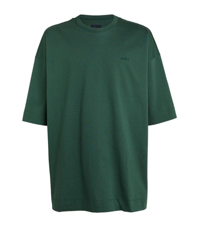 Shop Juunj Cotton Graphic T-shirt In Green