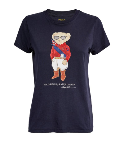 Shop Polo Ralph Lauren Polo Bear T-shirt In Blue