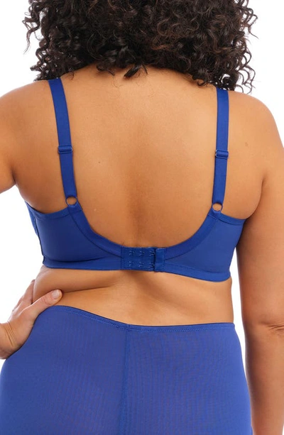 Elomi Brianna Underwire Strappy Plunge Bra In Lapis