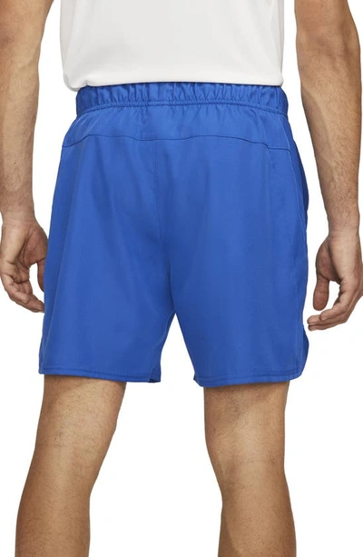 Shop Nike Court Victory Athletic Shorts In Game Royal/ White