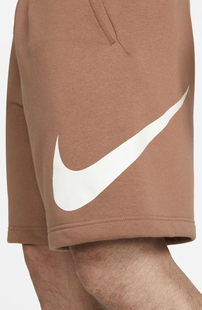 Shop Nike Sportswear Club Shorts In Mineral Clay/ Mineral Clay
