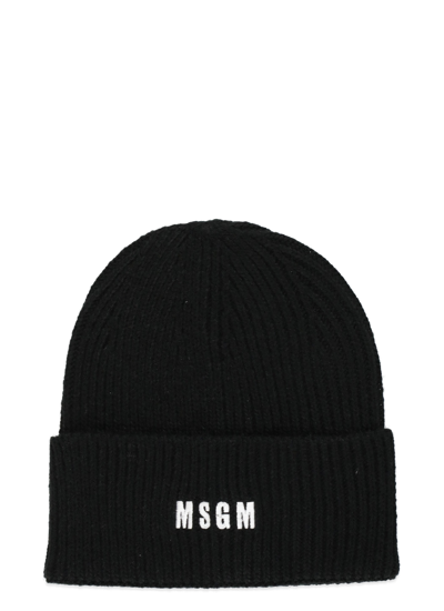 Shop Msgm Hats Black