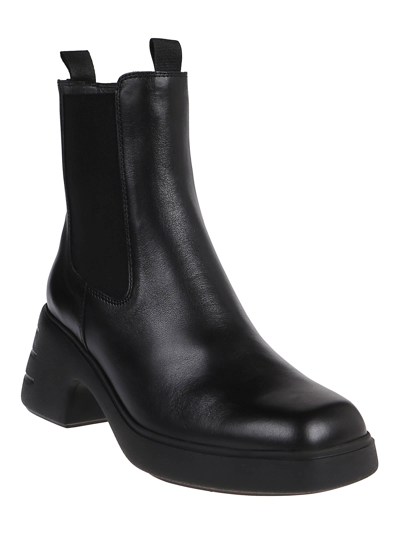 Shop Hogan H618 Chelsea Ankle Boots In Nero