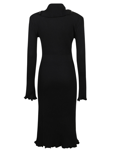 Shop Rabanne Midi Dress In Black