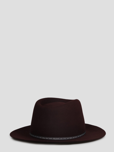 Shop Maison Michel Andre Fedora Hat In Red