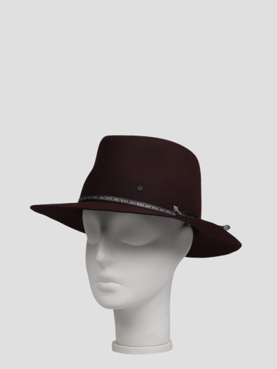 Shop Maison Michel Andre Fedora Hat In Red