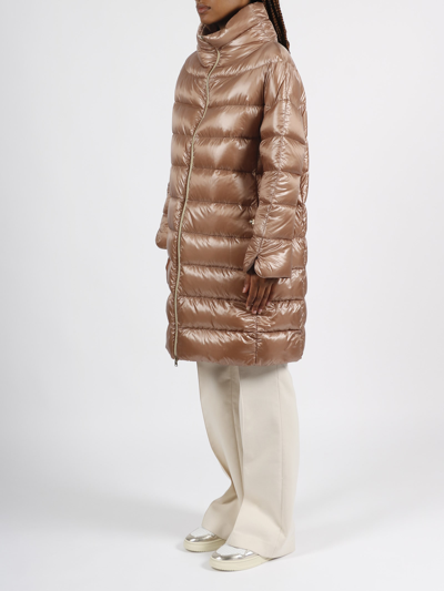 Herno Matilde Mid Down Jacket In Pink & Purple