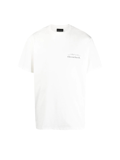 Shop Throwback Logo T Shirt In White