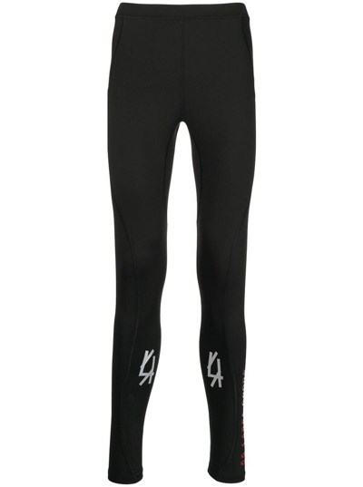 Shop 44 Label Group 44 Label Gruop Mans Black Stretch Fabric Leggings