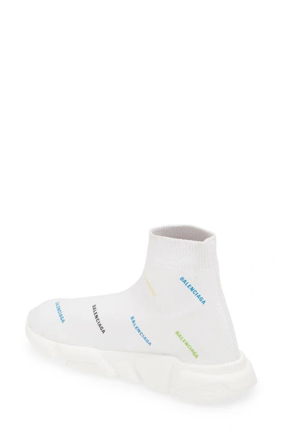 Shop Balenciaga Kids' Speed Lt Sock Sneaker In White/ Multicolor