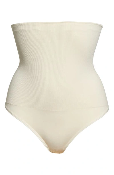 Shapermint High Waist Shaper Thong In Beige