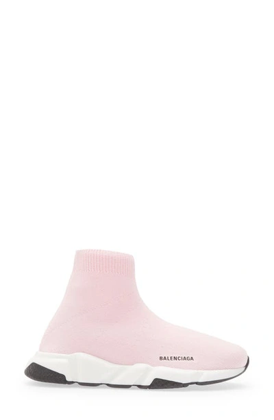 Shop Balenciaga Kids' Speed Sock Sneaker In Light Pink/ Whi/ Black