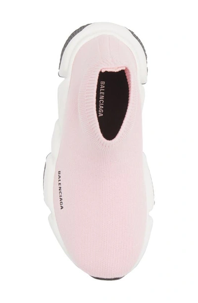 Shop Balenciaga Kids' Speed Sock Sneaker In Light Pink/ Whi/ Black