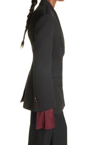 Shop Acne Studios Jaiba Tailored Wool Blazer In Black