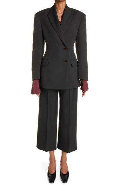 Shop Acne Studios Jaiba Tailored Wool Blazer In Black
