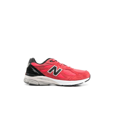 Shop New Balance Red Made In Usa 990v3 Low Top Sneakers
