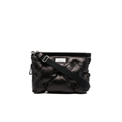 Shop Maison Margiela Black Glam Slam Quilted Shoulder Bag