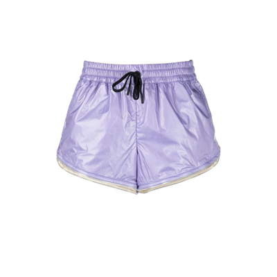 Moncler Polartec® Insulated Nylon Ripstop Shorts In Purple