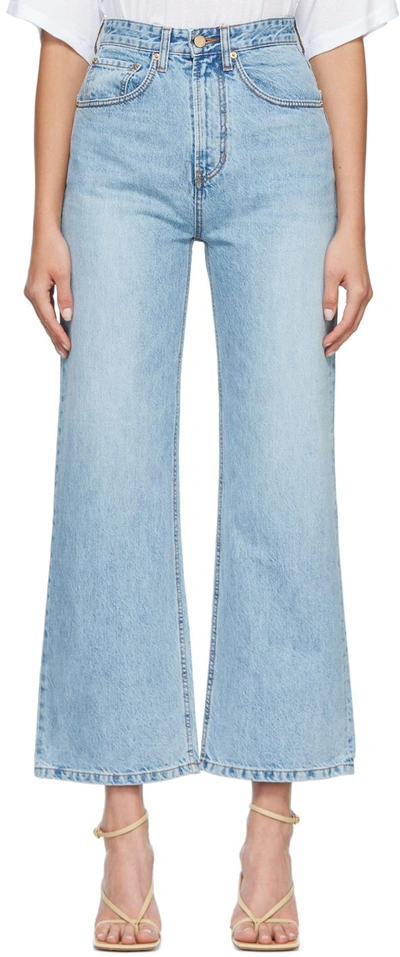 Shop Arch The Blue Straight-leg Jeans