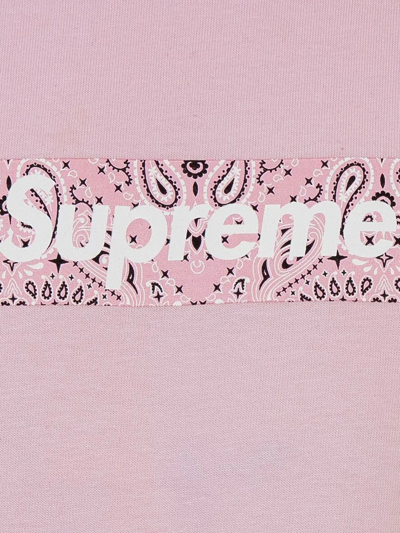 Shop Supreme Bandana Box Logo Crew Neck T-shirt In Pink