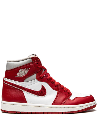 Jordan Air  1 High Top Sneaker In White