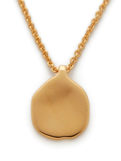 Shop Monica Vinader Coin-pendant Necklace In Gold