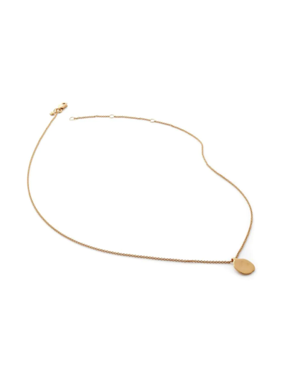 Shop Monica Vinader Coin-pendant Necklace In Gold