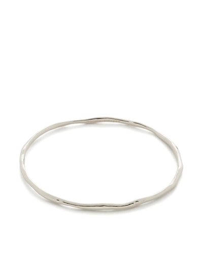 Shop Monica Vinader Siren Muse Bangle Bracelet In Silver