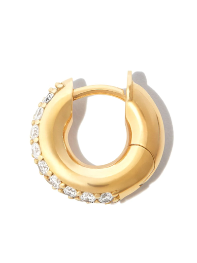 Spinelli Kilcollin 18k Yellow Gold Macro Diamond Single Hoop Earring In Gold