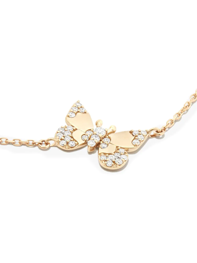 Adina Reyter 14k Yellow Gold Enchanted Diamond Butterfly Charm Bracelet