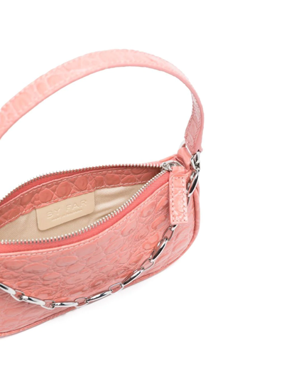 Shop By Far Mini Rachel Chain Shoulder Bag In Pink