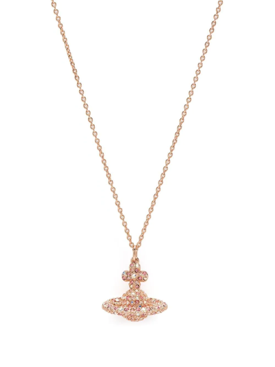 Shop Vivienne Westwood Small Grace Pendant Necklace In Pink