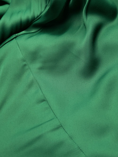 Shop Philosophy Di Lorenzo Serafini Cowl Neck Full-length Dress In Green
