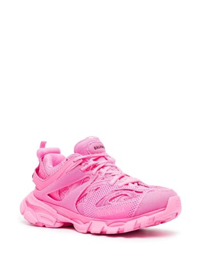 Shop Balenciaga Track Mesh Low-top Sneakers In Pink