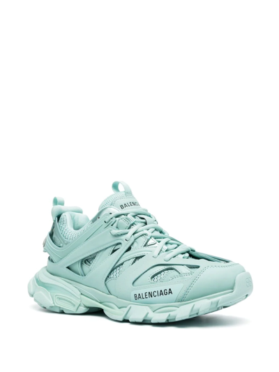 Shop Balenciaga Track Mesh Low-top Sneakers In Blue