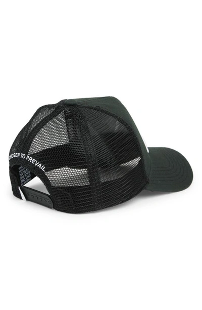 Hvman Triangle Mesh Trucker Hat In Black