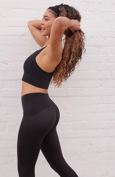 Shop Spanx Booty Boost Active High Waist 7/8 Leggings In Very Black