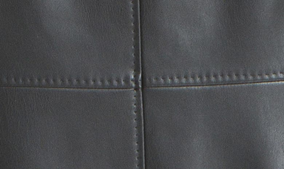 Maxstudio Faux Leather A-line Skirt In Black